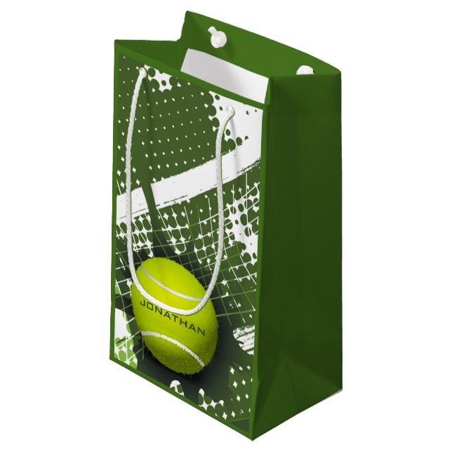 Tennis Design Gift Bag (Front Angled)
