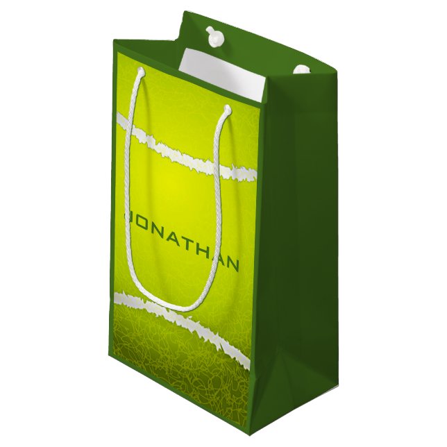 Tennis Design Gift Bag (Front Angled)