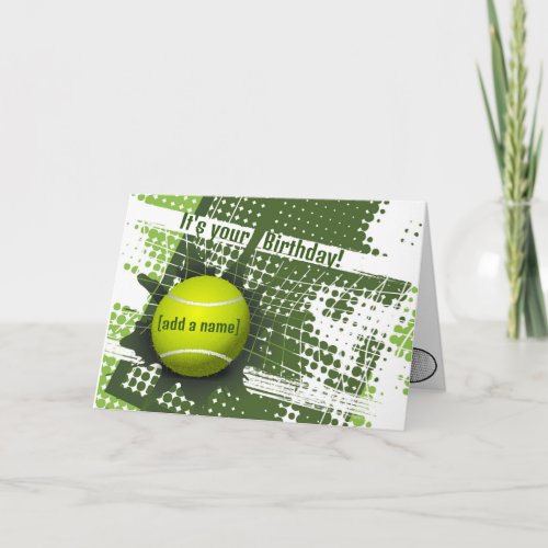 Tennis Design Greeting Card