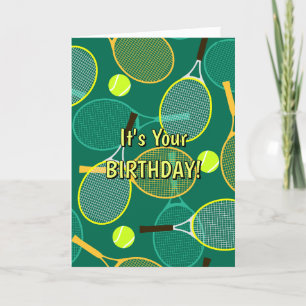 Tennis Design Greeting Card