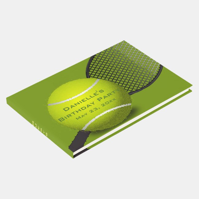 Tennis Design Guest Book