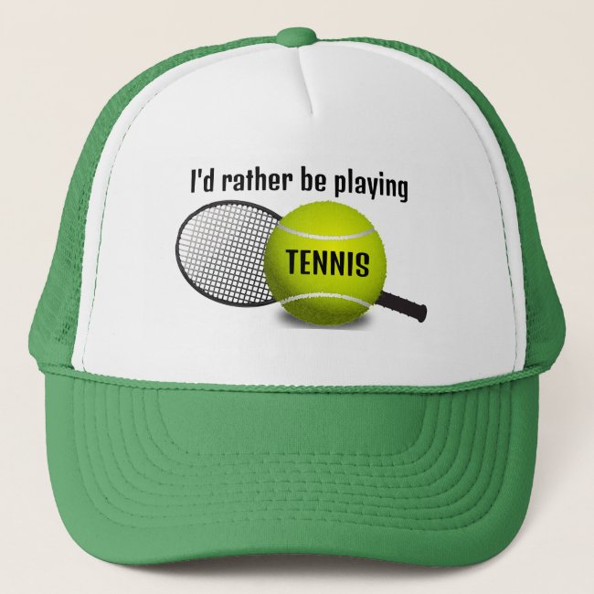 Tennis Design Hat