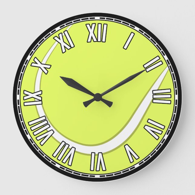 Tennis Design  Large Clock (Front)