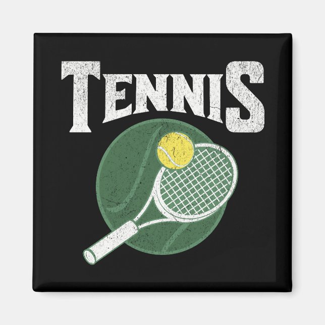 Tennis design magnet (Front)