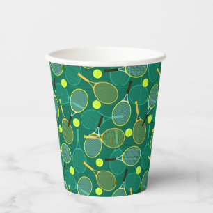 Tennis Design Paper Cups
