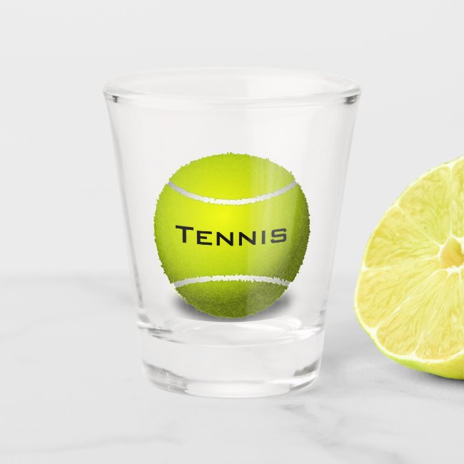 Tennis Design Shot Glass