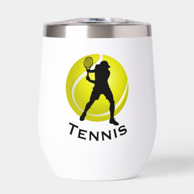 Tennis Design Thermal Wine Tumbler