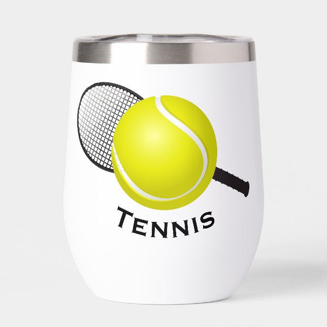 Tennis Design Thermal Wine Tumbler (Back)