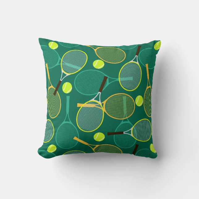 Tennis Design  Throw Pillow (Front)