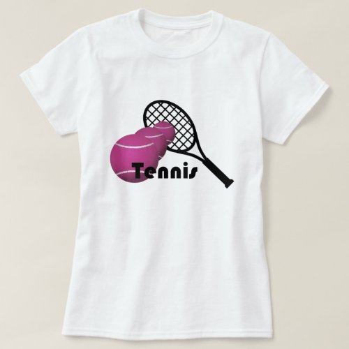 Tennis Design Womens Basic T_Shirt