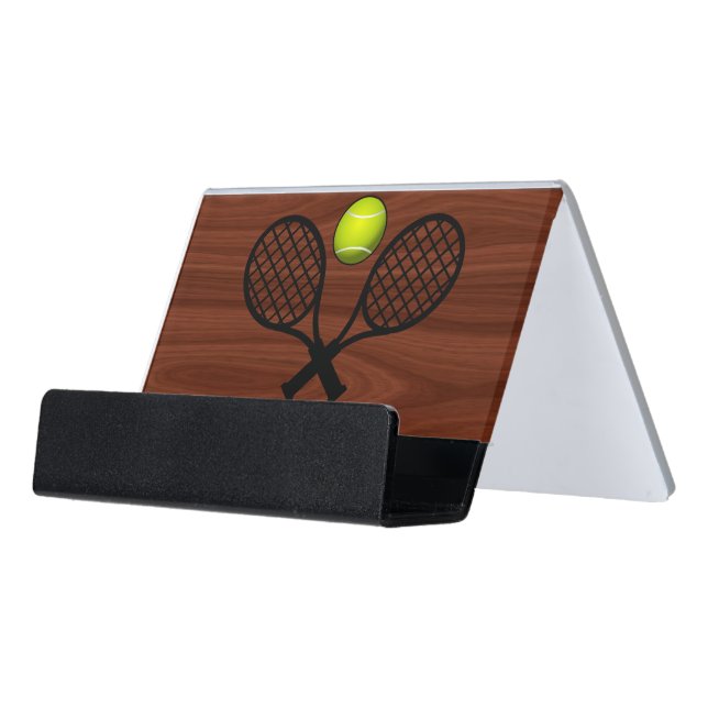 Tennis Desk Business Card Holder (Angled Front)