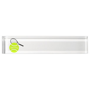 Tennis Desk Name Plate