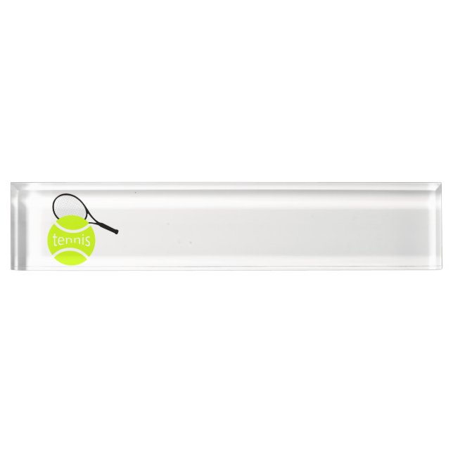Tennis Desk Name Plate (Front)