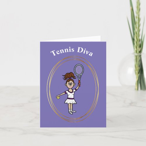 Tennis Diva Compliment Greeting Card