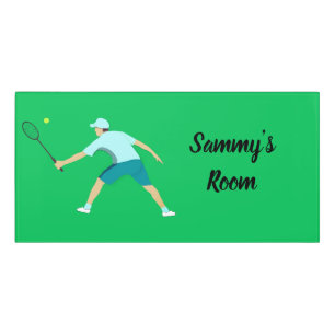 Tennis Door Sign