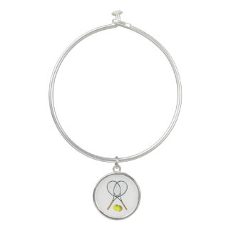 Tennis Doubles Bangle Bracelet