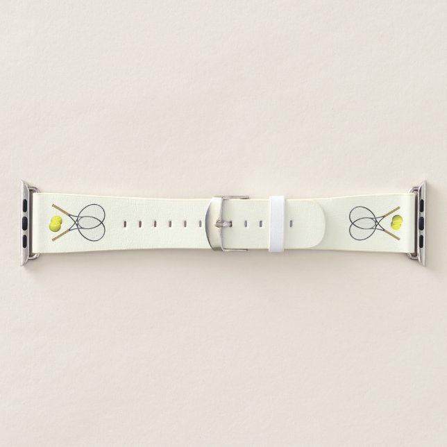 Tennis Doubles Cream Apple Watch Band (Band)