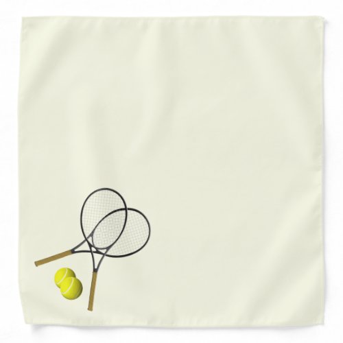 Tennis Doubles Cream Bandana