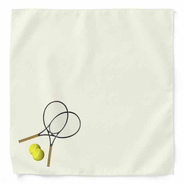 Tennis Doubles Cream Bandana (Front)