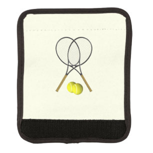 Tennis Doubles Cream Luggage Handle Wrap