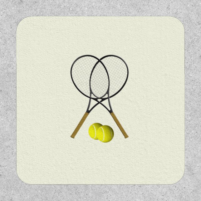 Tennis Doubles Cream Patch (Front)