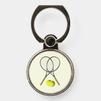 Tennis Doubles Cream Phone Ring Stand