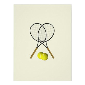 Tennis Doubles Cream Poster by kahmier at Zazzle