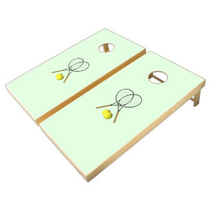 Tennis Doubles Green Cornhole Set