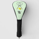 Tennis Doubles Green Golf Head Cover at Zazzle