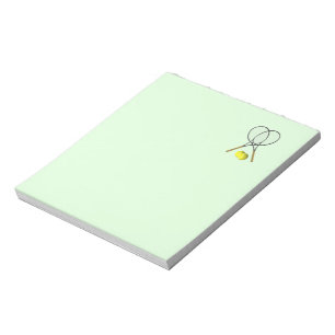 Tennis Doubles Green Notepad