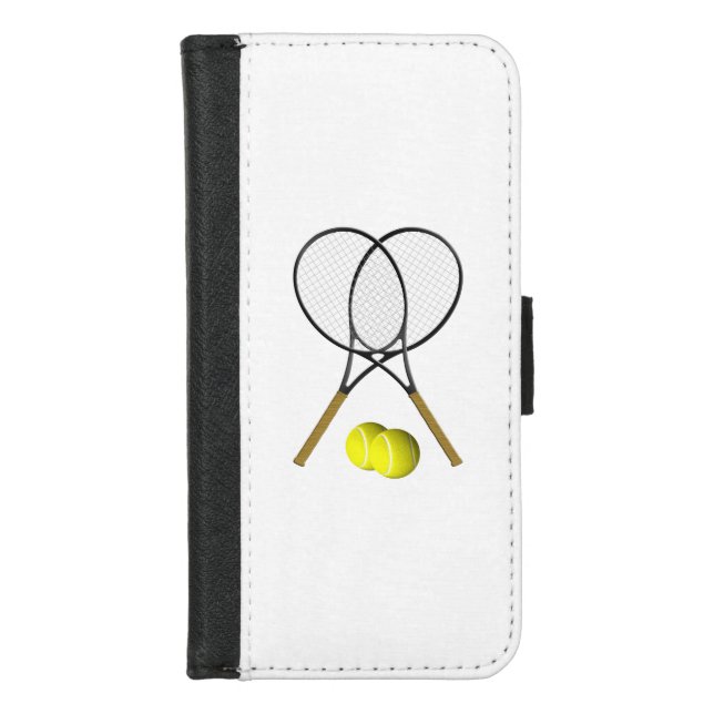 Tennis Doubles  iPhone Wallet Case (Front)