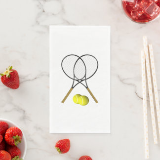Tennis Doubles  Paper Guest Towels