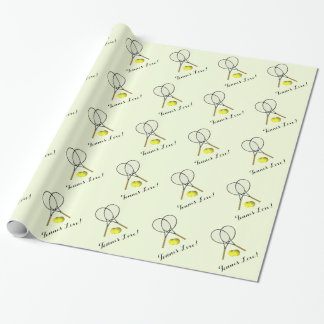 Tennis Doubles Tennis Love Wrapping Paper