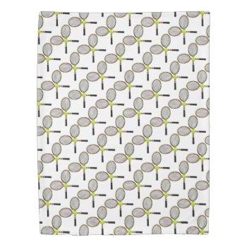 Tennis Duvet Cover by Shenanigins at Zazzle