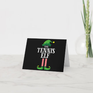 Tennis Elf Matching Family Group Christmas Party Invitation