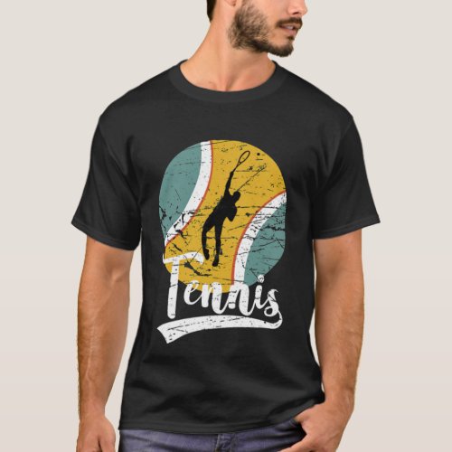 Tennis Evolution Coach Tennis Player Mens hobby na T_Shirt