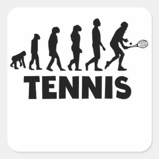 Tennis Evolution Square Sticker
