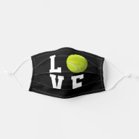 Tennis Fan Customizable Background Color Cloth Face Mask