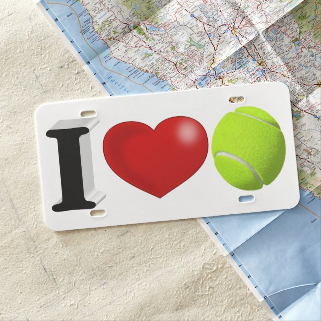 Tennis Fan License Plate (In Situ)