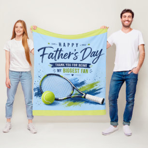 Tennis Father’s Day for Dad  Fleece Blanket