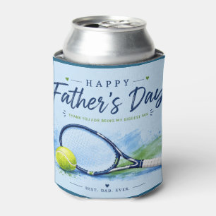 Tennis Father’s Day for Dad racket and ball Can Cooler