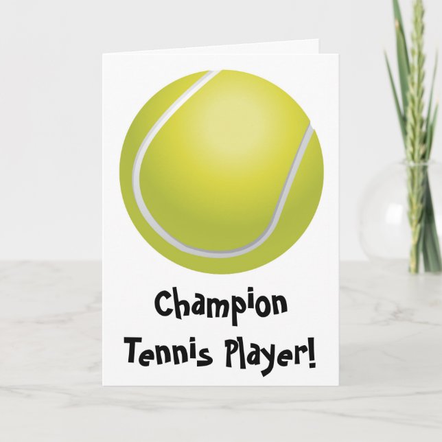 Tennis Fathers Day Card (Front)