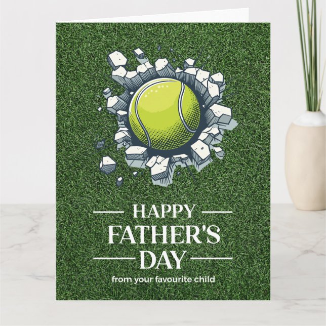 Tennis Father's Day for tennis player Card (Front)
