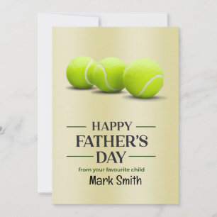 Tennis Father's Day Holiday Card
