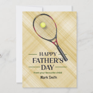 Tennis Father's Day Holiday Card