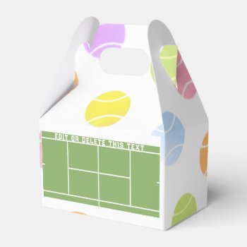 Tennis Favor Box by ebbies at Zazzle