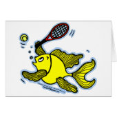 Tennis Fish, Fish Playing Tennis (Front Horizontal)
