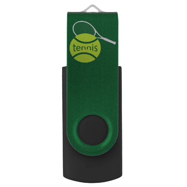 Tennis Flash Drive (Back (Vertical))