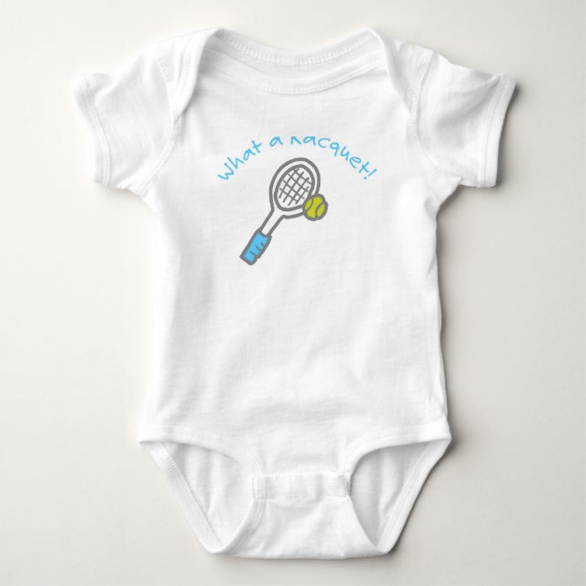 Tennis for tots baby bodysuit (Front)
