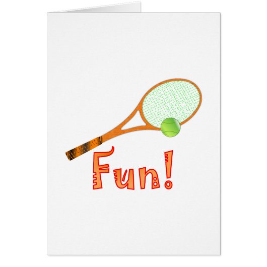 Tennis Fun Cards (Front)